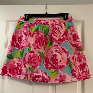 Lilly Pulitzer Size 4 Floral Skirt Mini Summer